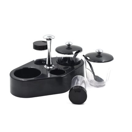 Ganesh rendy Condiment set For Kitchen Transparent jar For Easy To Access Spice Piece Spice Set (Plastic)